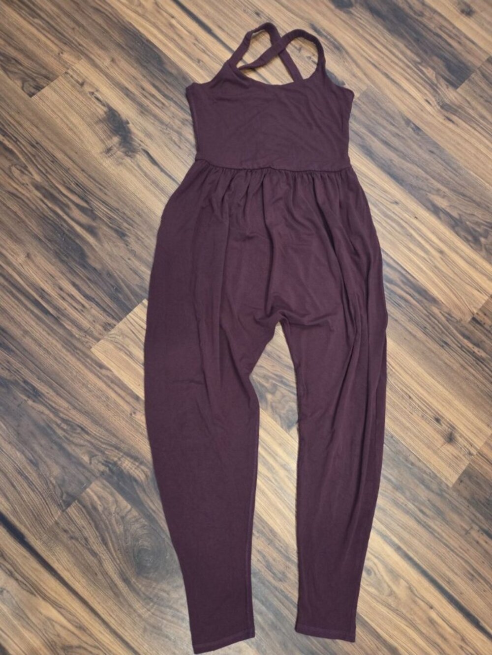 IMBODHI Bodhi Jumper Burgundy XL Lenzing MicroModal Criss Cross Back Jumpsuit